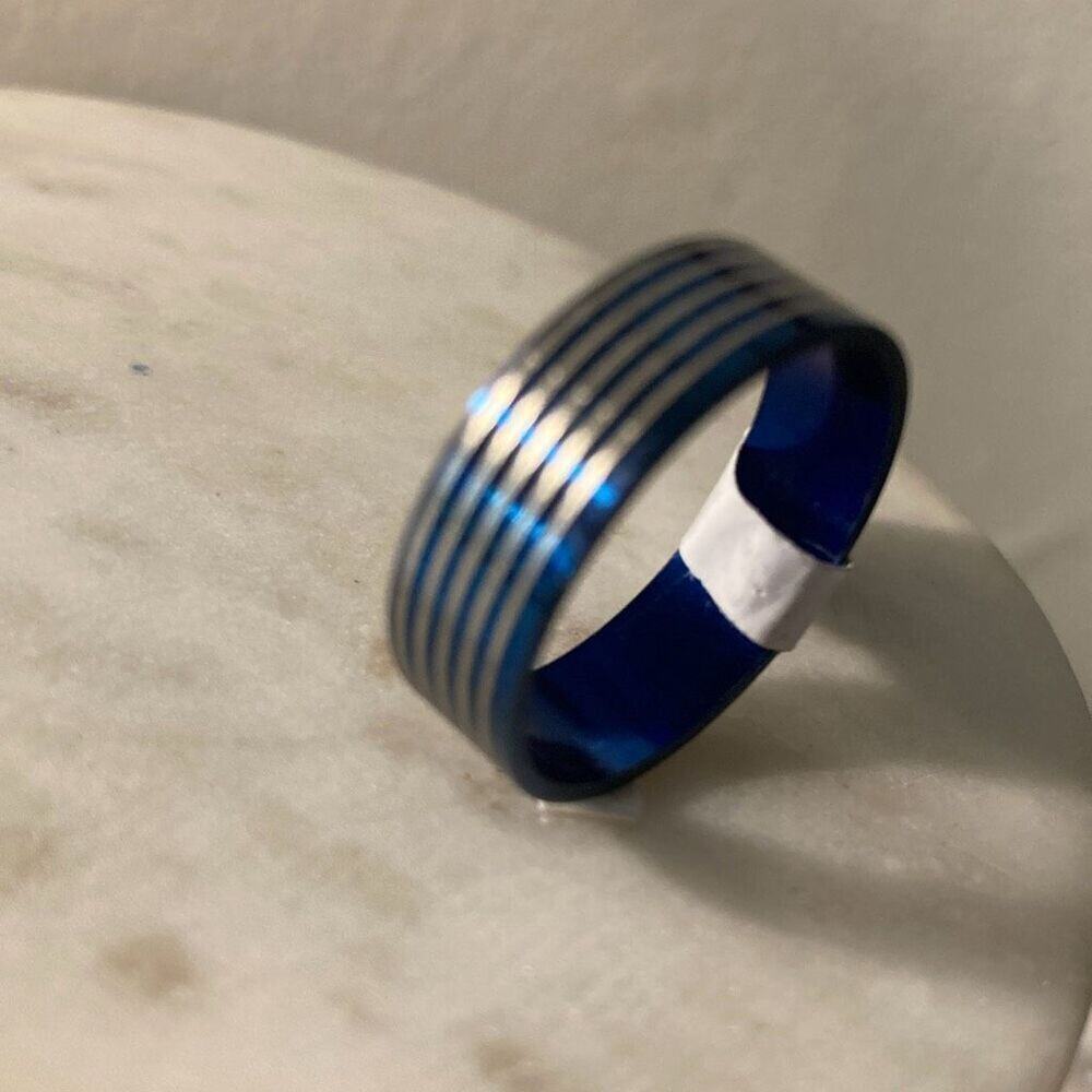 Stainless steel men’s unisex wedding band ring 11.5